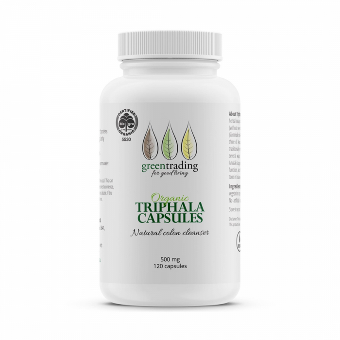 Green Trading Organic Triphala 120 capsules - The Health Shop