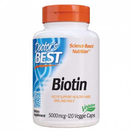 Doctor's Best Biotin 5000mcg 120vcaps - The Health Shop