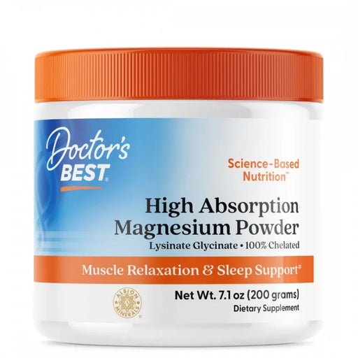 Doctor's Best High Absorption Magnesium Powder 100% Chelated 200g