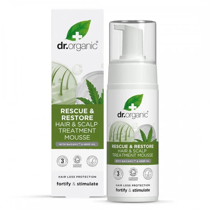 Dr.Organic Rescue & Restore Hair & Scalp Treatment Mousse 150ml Personal Care > Hair Care > Treatments & Styling