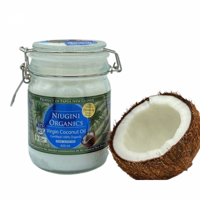 Niugini Organics Raw Organic Virgin Coconut Oil 650ml