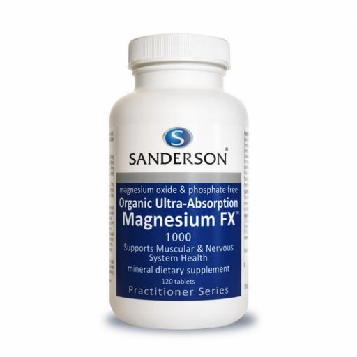 Sanderson Organic Ultra-Absorption Magnesium FX 1000 120tabs - The Health Shop