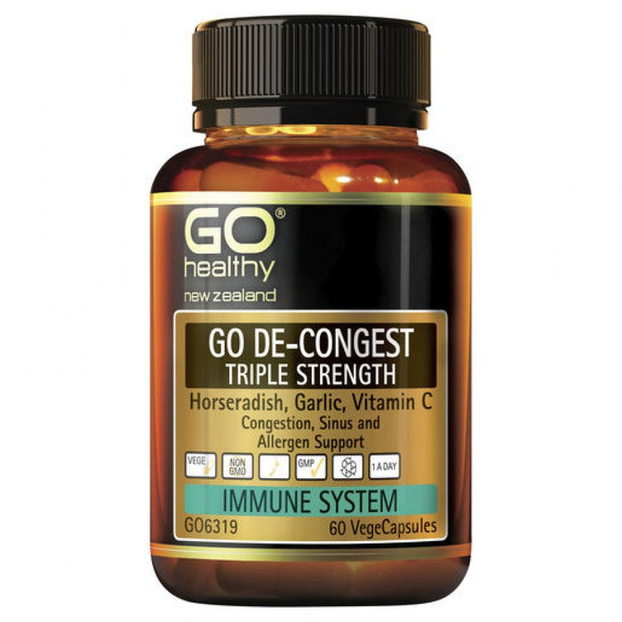 GO Healthy De-Congest Triple Strength 60vcaps