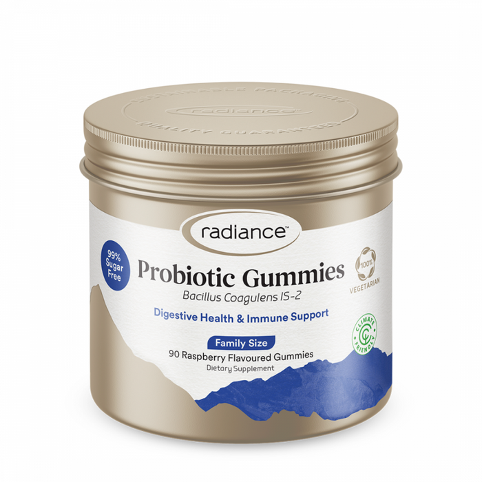 Radiance Probiotic Gummies 90 Raspberry Flavour - The Health Shop