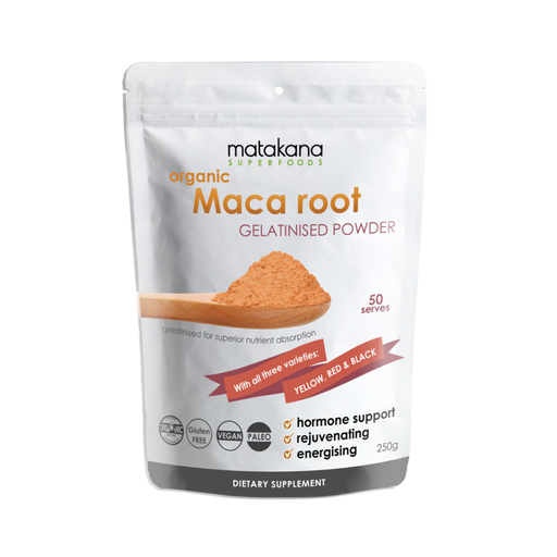 Matakana Superfoods Organic Maca Root Gelatinised Powder 250g - The Health Shop