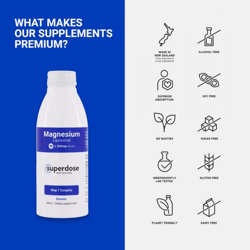 Superdose Liposomal Magnesium 200mg Banana 450ml