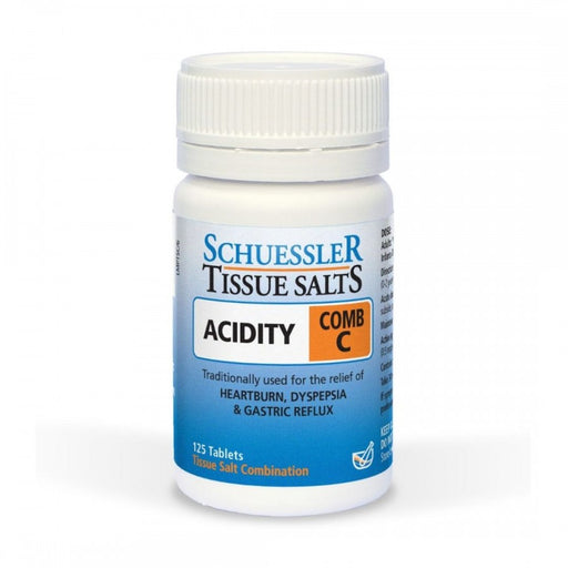 Schuessler Tissue Salts Comb C - ACIDITY - 125tabs
