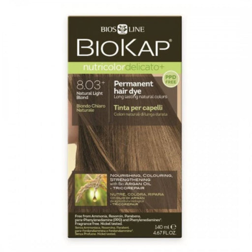 BioKap Nutricolor Delicato+ 8.03+ Natural Light Blond - The Health Shop