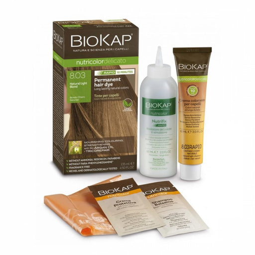 BioKap Nutricolor Delicato RAPID 8.03 Natural Light Blond - The Health Shop