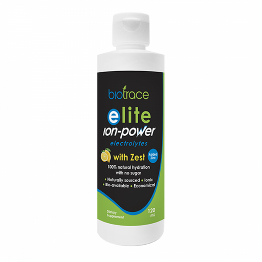 BioTrace Elite Ion-Power Electrolytes with Zest 120ml - The Health Shop