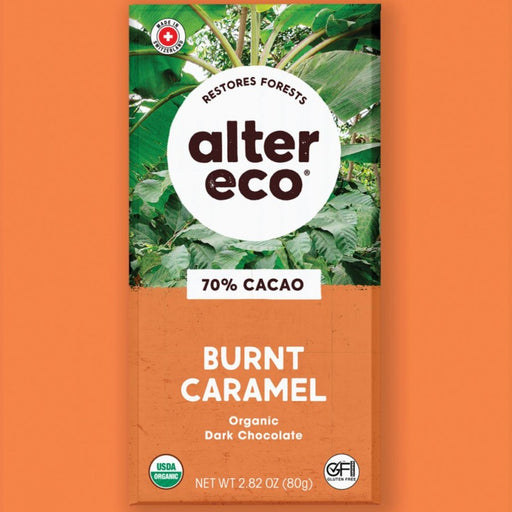 alter eco 70% CACAO - Burnt Caramel Organic Dark Chocolate 80g