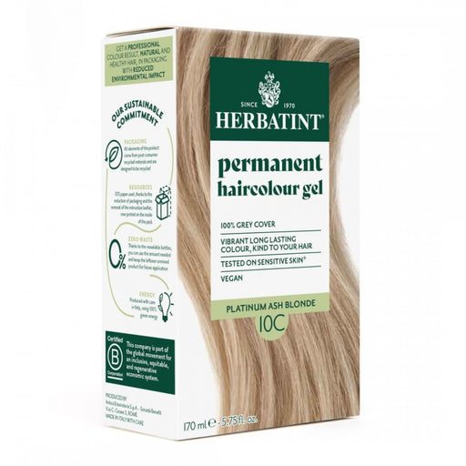 Herbatint Permanent Hair Colour Gel - C Tones: 10C Swedish Blonde