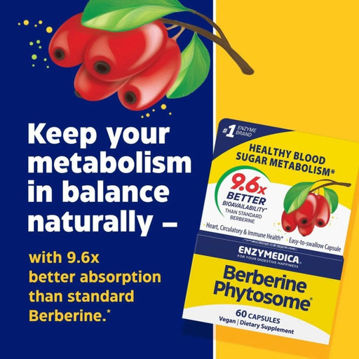 ENZYMEDICA Berberine Phytosome 60 capsules