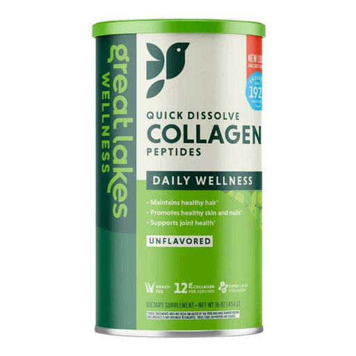 Great Lakes Wellness Collagen Peptides 454g - The Health Shop