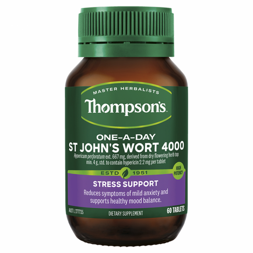 Thompson's One-A-Day St John's Wort 4000 60caps - The Health Shop