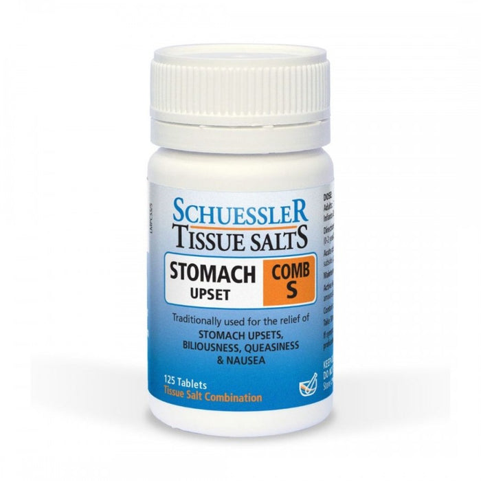 Schuessler Tissue Salts Comb S - STOMACH UPSET - 125tabs