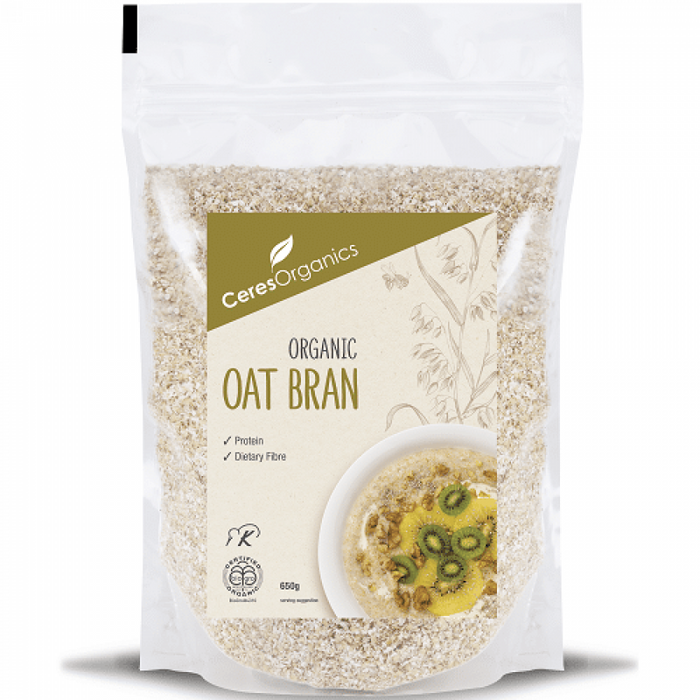 Ceres Organics Organic Oat Bran 650g - The Health Shop