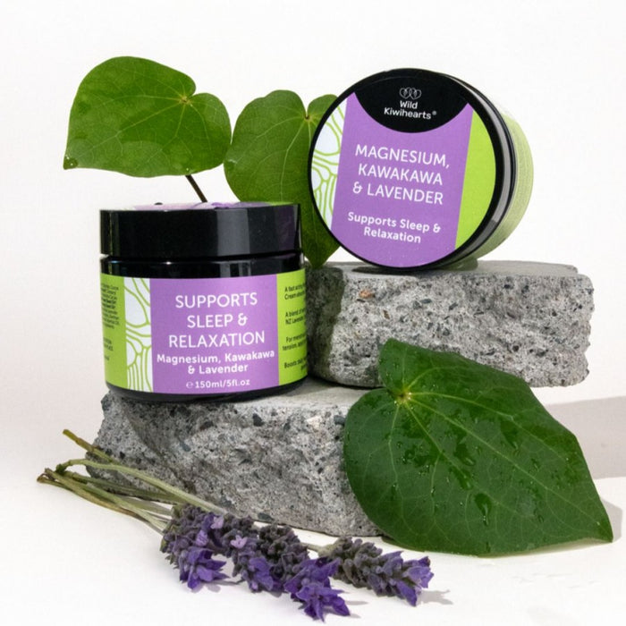 Wild Kiwihearts Magnesium, Kawakawa & Lavender Cream 150ml - The Health Shop