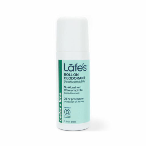 Lafe's Roll On Deodorant, cedar + lime - The Health Shop