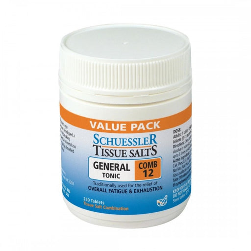 Schuessler Tissue Salts Comb 12 - GENERAL TONIC - 250tabs