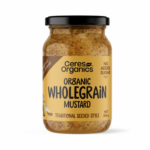 Ceres Organics Organic Wholegrain Mustard 200g - The Health Shop