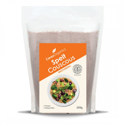 Ceres Organics Spelt Couscous, Wholemeal Organic 450g - The Health Shop