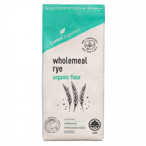 Ceres Organics Wholemeal Rye Organic Flour 600g - The Health Shop