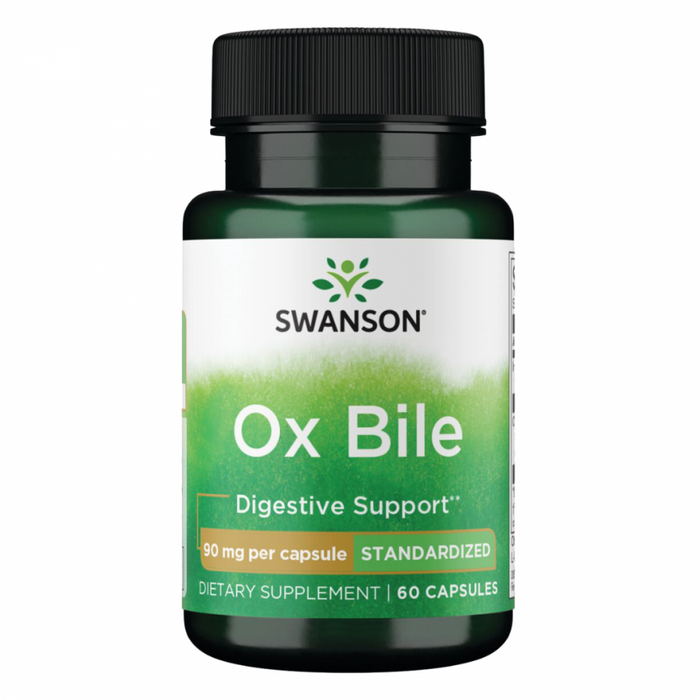 Swanson Ox Bile 90mg 60caps - The Health Shop