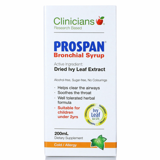 Clinicians Prospan Bronchial Syrup Liquid 200ml - The Health Shop