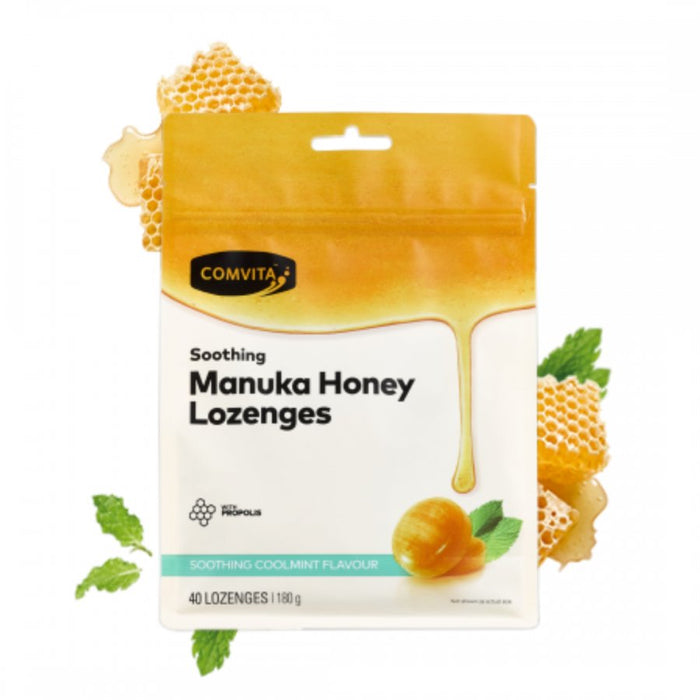 Comvita Manuka Honey Lozenges, Coolmint Flavour - The Health Shop