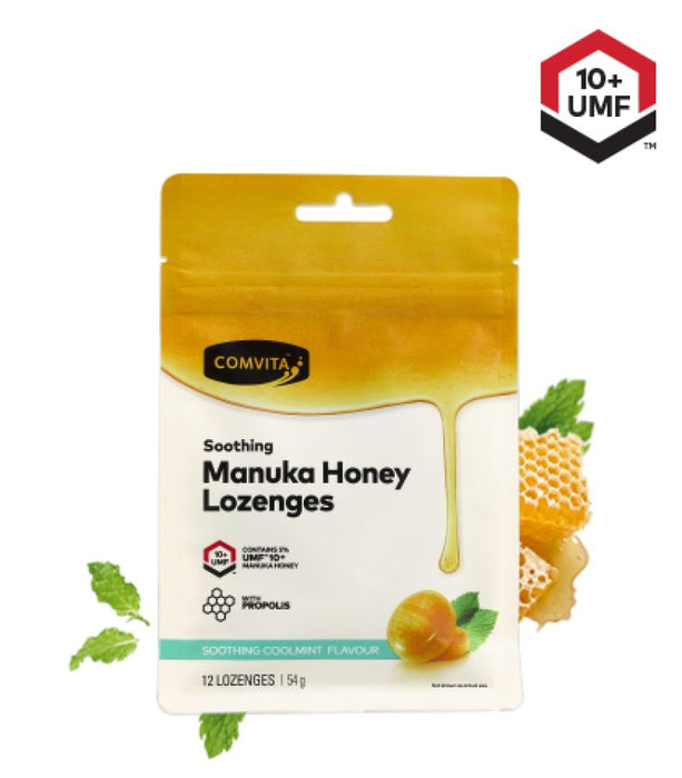 Comvita Manuka Honey Lozenges, Coolmint Flavour - The Health Shop