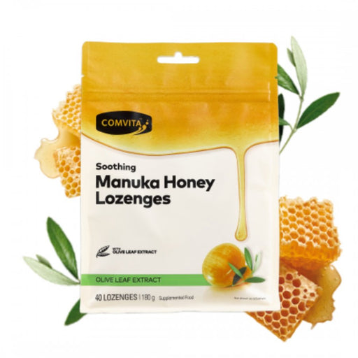 Comvita Manuka Honey Lozenges with Olive Leaf Extract - The Health Shop