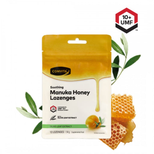 Comvita Manuka Honey Lozenges with Olive Leaf Extract - The Health Shop