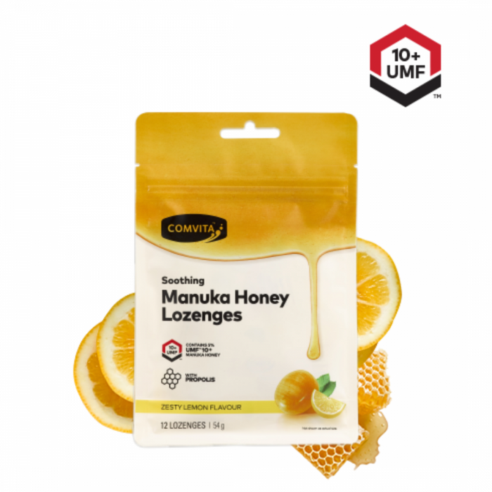 Comvita Manuka Honey Lozenges, Zesty Lemon Flavour - The Health Shop