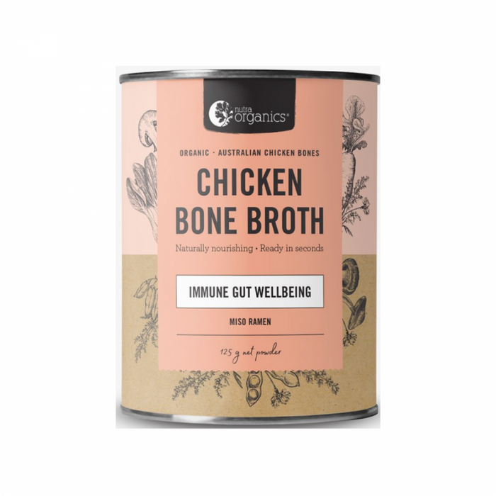 Nutra Organics Chicken Bone Broth, Miso Ramen 125g