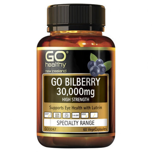 GO Healthy Bilberry 30,000mg 60vcaps - The Health Shop