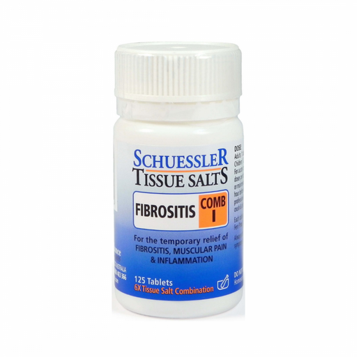 Schuessler Tissue Salts Comb I - FIBROSITIS - 125tabs - The Health Shop