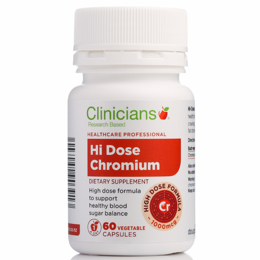 Clinicians Hi-Dose Chromium 1000mcg 60caps - The Health Shop