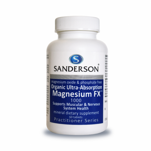 Sanderson Organic Ultra-Absorption Magnesium FX 1000 60tabs - The Health Shop