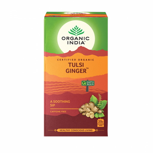 Organic India Tulsi Ginger 25 teabags - The Health Shop