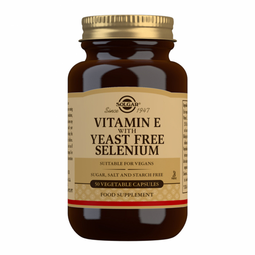 Solgar Vitamin E with Yeast Free Selenium 50vegcaps - The Health Shop