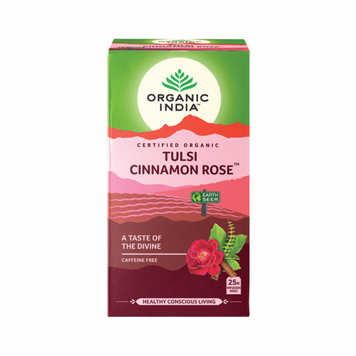 Organic India Tulsi Cinnamon Rose 25 teabags - The Health Shop