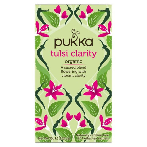 Pukka Tulsi Clarity 20 herbal tea sachets - The Health Shop