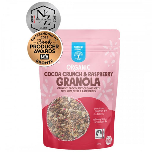 Chantal Organics Organic Cocoa Crunch & Raspberry Granola 600g Food & Drink > Breakfasts