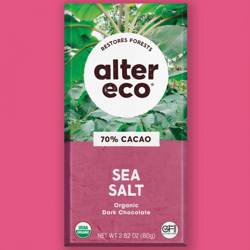 alter eco 70% CACAO - Sea Salt Organic Dark Chocolate 80g