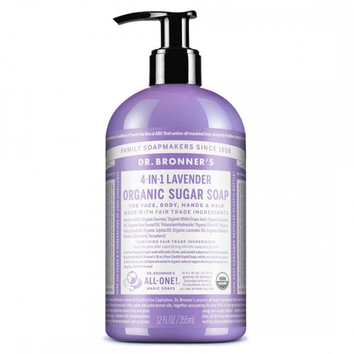 Dr. Bronner's 4-in-1 Organic Sugar Soap, Lavender 355ml