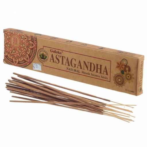 Goloka Natural Masala Incense, Astagandha - The Health Shop