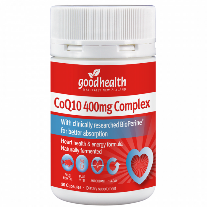 Goodhealth CoQ10 400mg Complex 30caps - The Health Shop