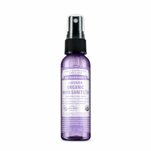 Dr. Bronner's Organic Hand Sanitizer, Lavender 59ml - The Health Shop