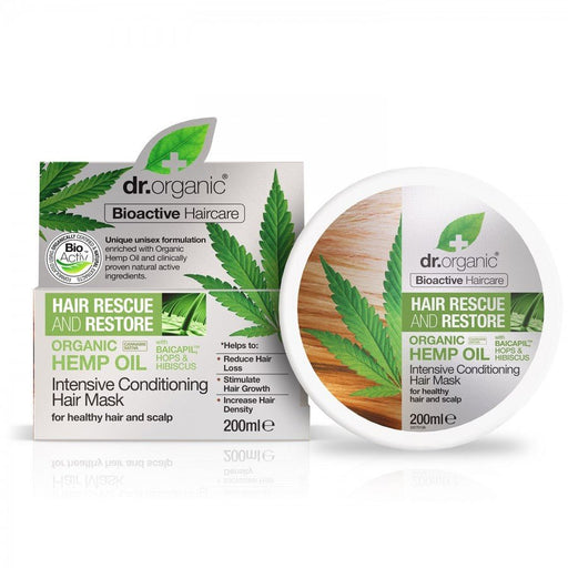 Dr.Organic Hemp Oil Intensive Conditioning Hair Mask 200ml - The Health Shop